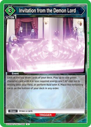 Invitation from the Demon Lord (UE20BT/TSK-1-099) - UE20BT That Time I Got Reincarnated as a Slime - Card Brawlers
