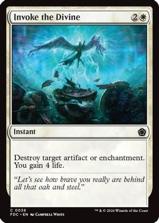 Invoke the Divine (FDC-036) - Commander: Foundations - Card Brawlers