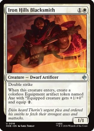 Iron Hills Blacksmith (HOB-016) - The Hobbit Foil - Card Brawlers