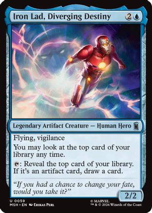 Iron Lad, Diverging Destiny (MSH-059) - Marvel Super Heroes Foil - Card Brawlers