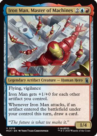 Iron Man, Master of Machines (MSH-216) - Marvel Super Heroes Foil - Card Brawlers