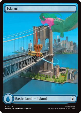 Island (0279) (MSH-279) - Marvel Super Heroes - Card Brawlers