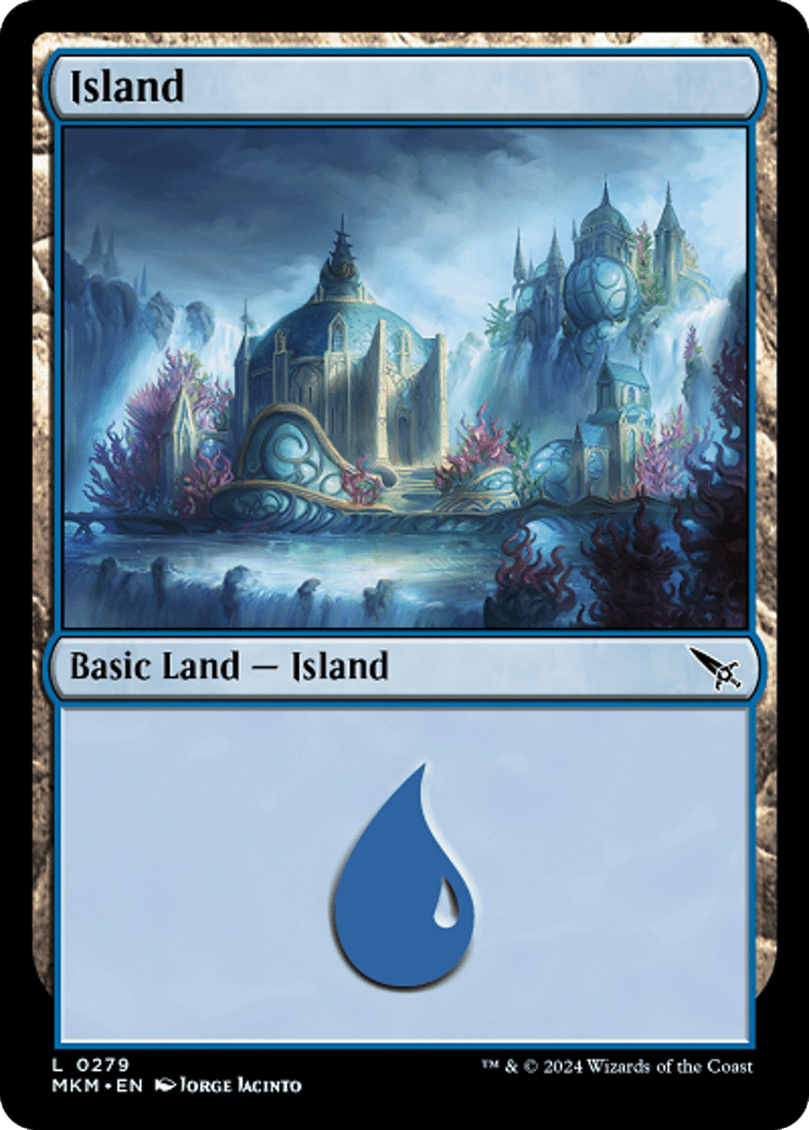 Island (0279) [Murders at Karlov Manor] - Card Brawlers