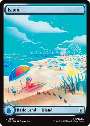 Island (0280) (MSH-280) - Marvel Super Heroes - Card Brawlers