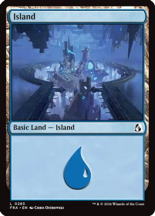 Island (0283) (FRA-283) - Reality Fracture Foil - Card Brawlers