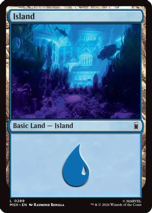 Island (0289) (MSH-289) - Marvel Super Heroes - Card Brawlers