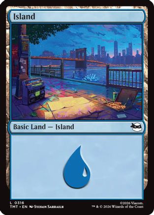 Island (0316) (TMT-316) - Teenage Mutant Ninja Turtles - Card Brawlers