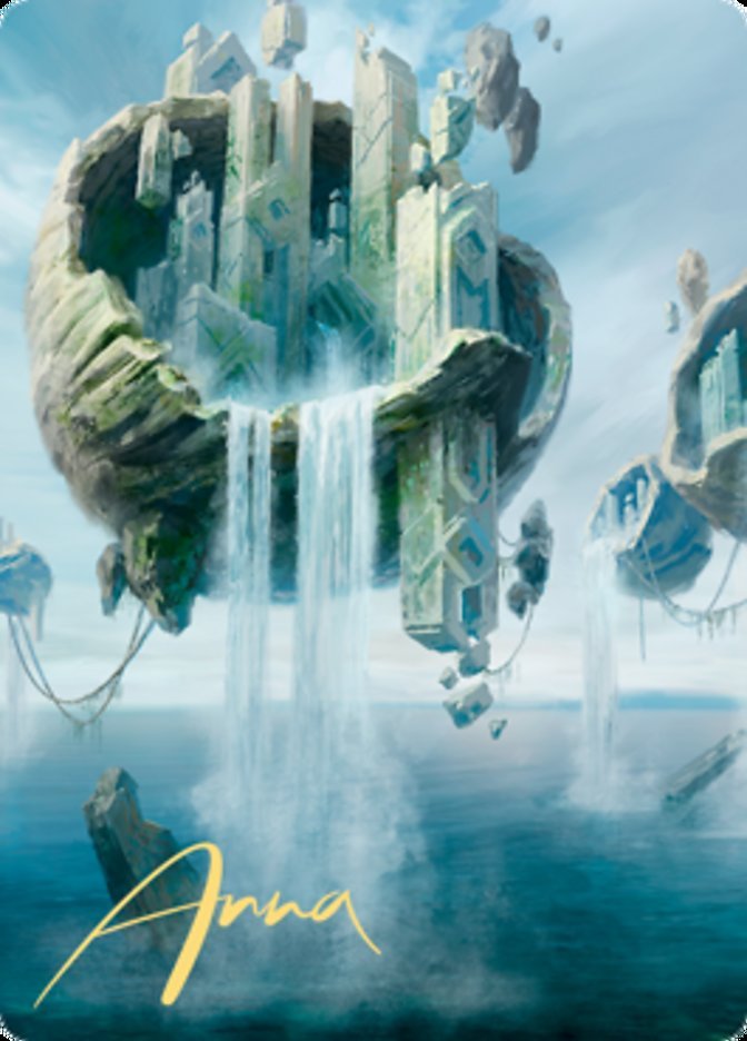 Island 2 Art Card (Gold - Stamped Signature) [Zendikar Rising Art Series] - Card Brawlers