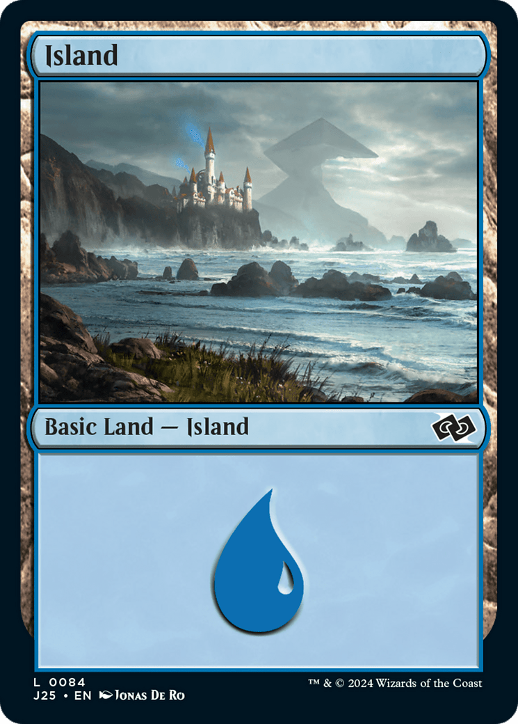 Island (84) [Foundations Jumpstart] - Card Brawlers