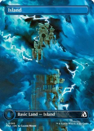 Island (Borderless) (0385) (FRA-385) - Reality Fracture - Card Brawlers