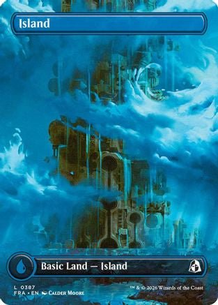 Island (Borderless) (0387) (FRA-387) - Reality Fracture - Card Brawlers