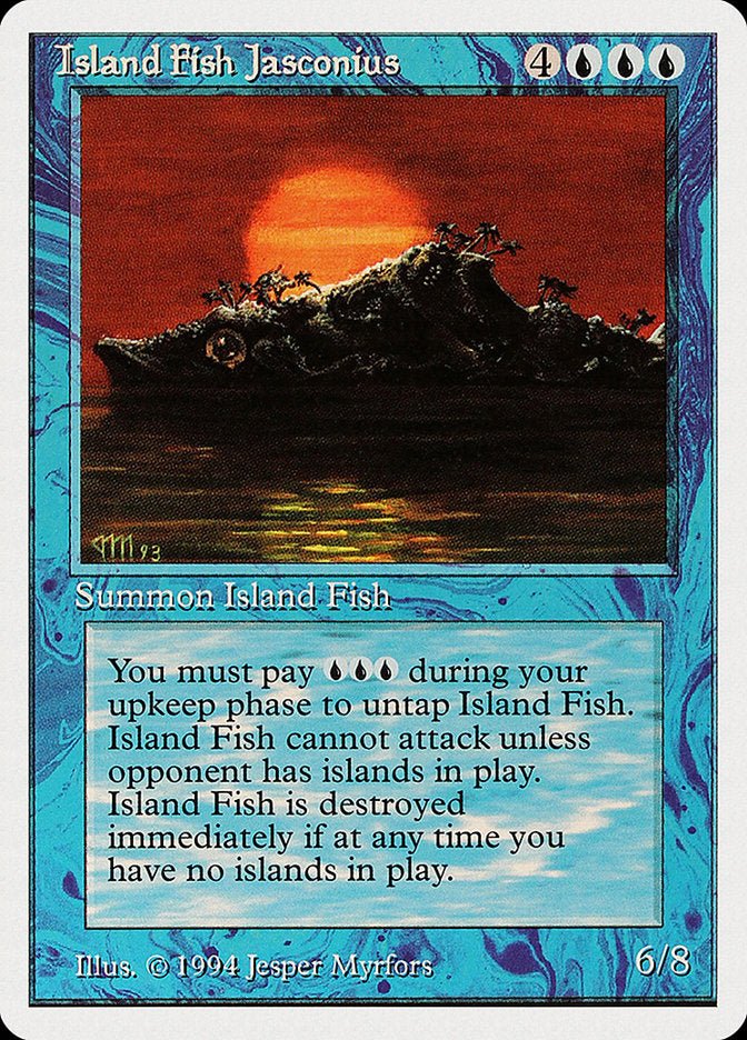 Island Fish Jasconius [Summer Magic / Edgar] - Card Brawlers
