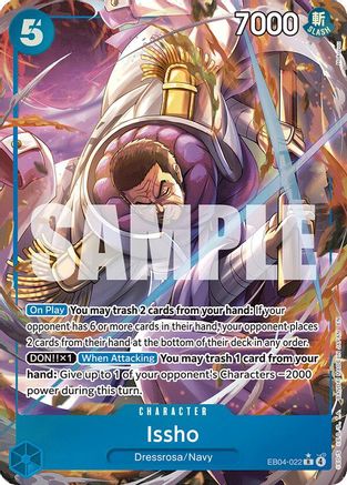Issho - EB04-022 (Alternate Art) (EB04-022) - The Azure Sea's Seven Foil - Card Brawlers