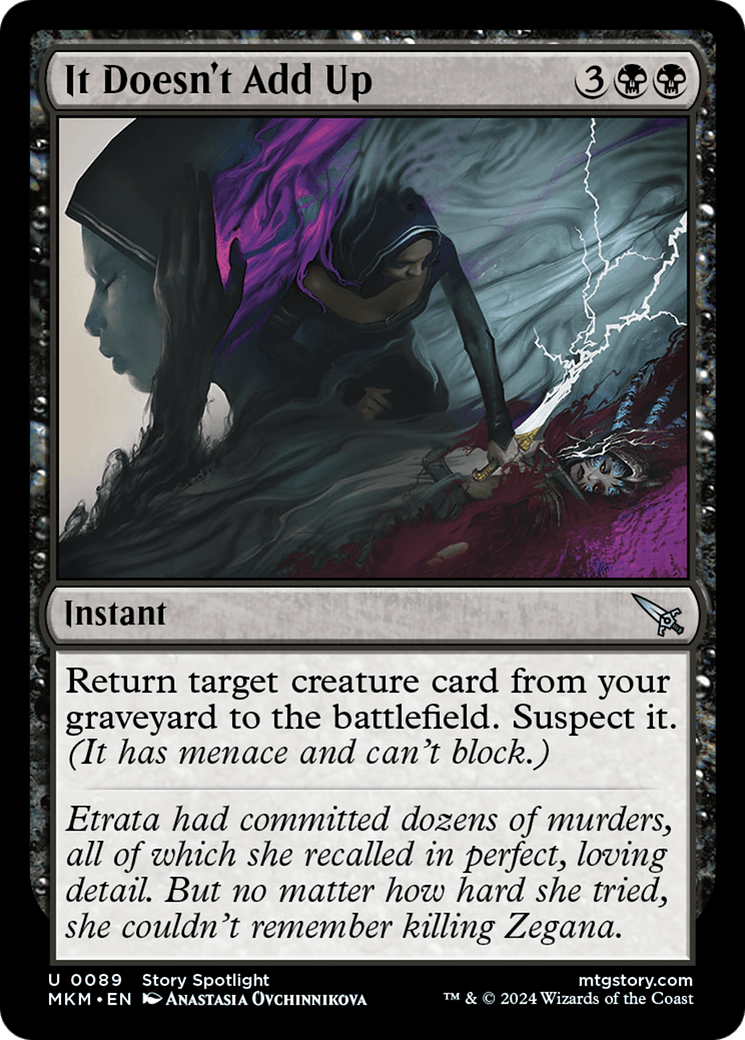 It Doesn't Add Up [Murders at Karlov Manor] - Card Brawlers