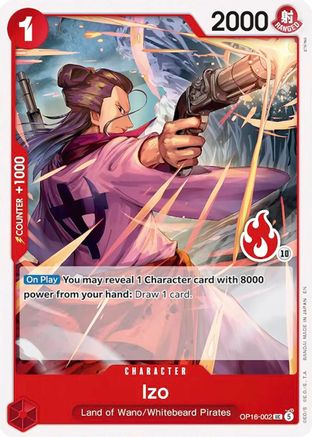 Izo (Ace Deck) (OP16-002) - Set Sail Deck Set - Card Brawlers