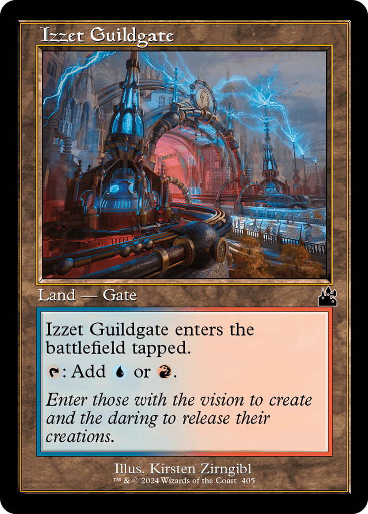 Izzet Guildgate (Retro Frame) [Ravnica Remastered] - Card Brawlers