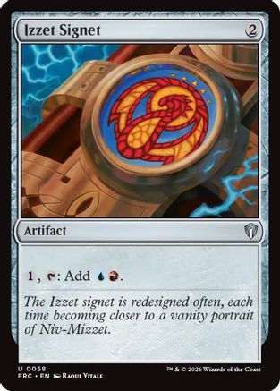 Izzet Signet (FRC-058) - Commander: Reality Fracture - Card Brawlers