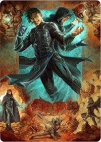 Jace, Mirror Mage 2 Art Card [Zendikar Rising Art Series] - Card Brawlers
