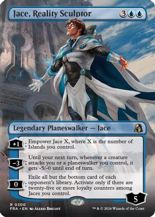 Jace, Reality Sculptor (Borderless) (FRA-300) - Reality Fracture Foil - Card Brawlers