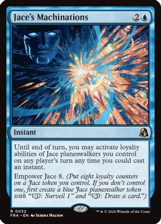 Jace's Machinations (FRA-032) - Reality Fracture Foil - Card Brawlers