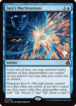 Jace's Machinations (PPFRA-032) - Promo Pack: Reality Fracture Foil - Card Brawlers