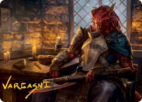 Jaded Sell - Sword Art Card (Gold - Stamped Signature) [Dungeons & Dragons: Adventures in the Forgotten Realms Art Series] - Card Brawlers