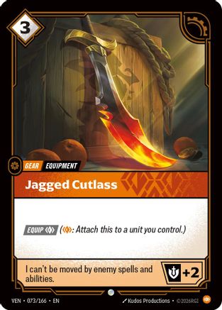 Jagged Cutlass (073/166) - Vendetta - Card Brawlers