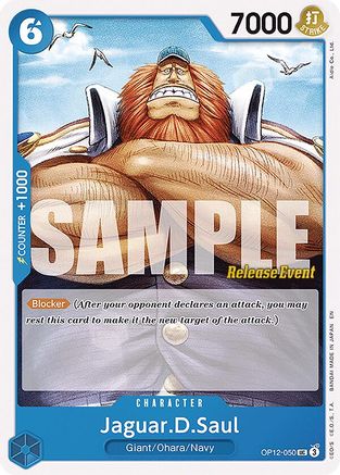 Jaguar.D.Saul (OP12-050) - Legacy of the Master Release Event Cards - Card Brawlers