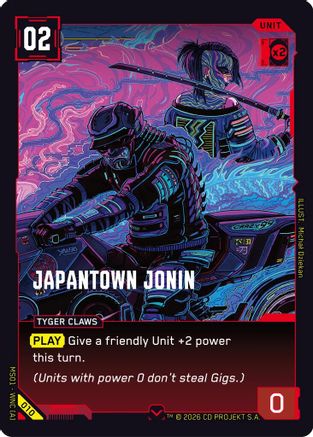 Japantown Jonin (010) - Welcome to Night City Retail - Card Brawlers
