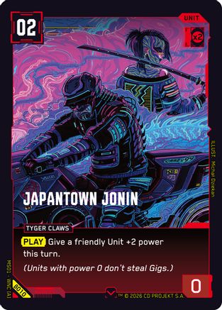 Japantown Jonin (B010) - Welcome to Night City Beta - Card Brawlers