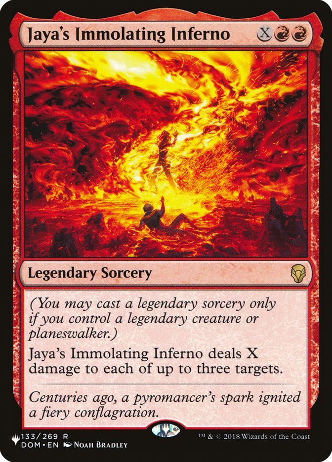 Jaya's Immolating Inferno [The List] - Card Brawlers