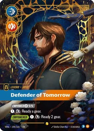 Jayce - Defender of Tomorrow (Overnumbered) (194/166) - Vendetta Foil - Card Brawlers