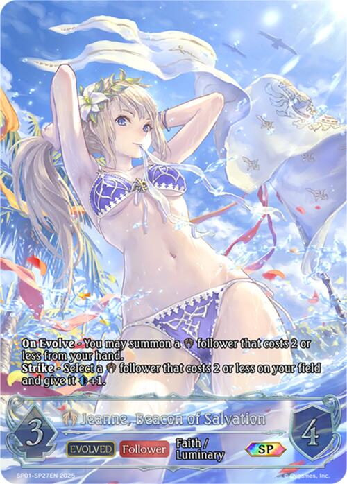 Jeanne, Beacon of Salvation (Evolved) (SP) (SP01 - SP27EN) [Seaside Memories] - Card Brawlers