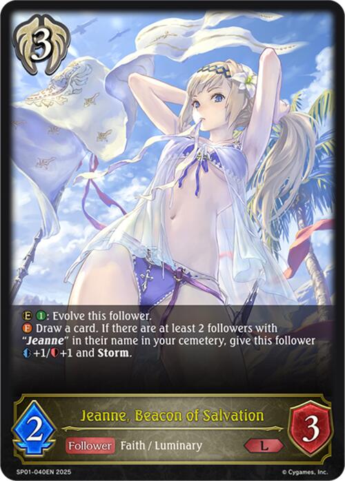 Jeanne, Beacon of Salvation (SP01 - 040EN) [Seaside Memories] - Card Brawlers
