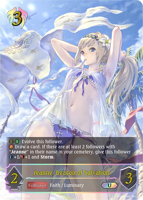 Jeanne, Beacon of Salvation (U) (SP01 - U24EN) [Seaside Memories] - Card Brawlers