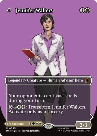 Jennifer Walters (Borderless) (0355) (MSH-355) - Marvel Super Heroes - Card Brawlers