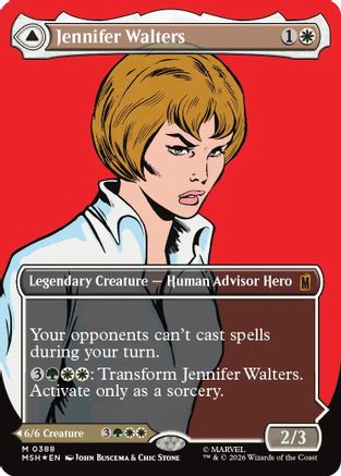 Jennifer Walters (Borderless) (0388) (MSH-388) - Marvel Super Heroes Foil - Card Brawlers
