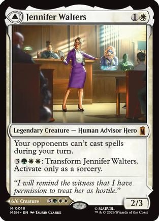 Jennifer Walters (MSH-018) - Marvel Super Heroes - Card Brawlers