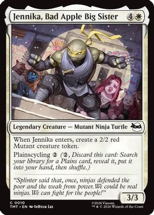 Jennika, Bad Apple Big Sister (TMT-010) - Teenage Mutant Ninja Turtles Foil - Card Brawlers