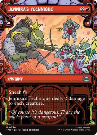 Jennika's Technique (Showcase) (TMT-236) - Teenage Mutant Ninja Turtles - Card Brawlers