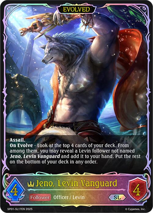 Jeno, Levin Vanguard (Evolved) (SL) (SP01 - SL17EN) [Seaside Memories] - Card Brawlers