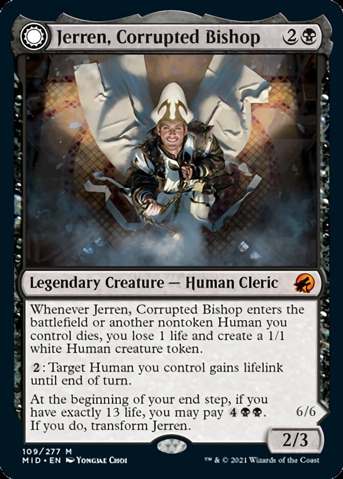 Jerren, Corrupted Bishop // Ormendahl, the Corrupted [Innistrad: Midnight Hunt] - Card Brawlers