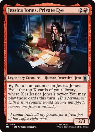 Jessica Jones, Private Eye (MSH-139) - Marvel Super Heroes - Card Brawlers