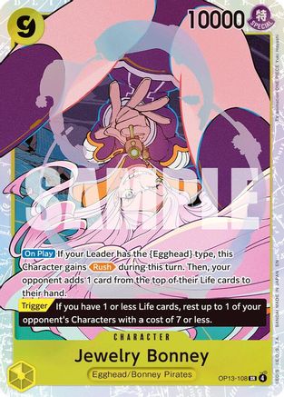Jewelry Bonney (108) (OP13-108) - Carrying On His Will Foil - Card Brawlers