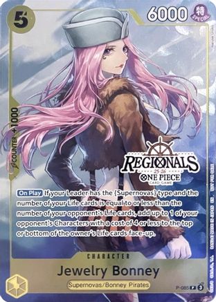Jewelry Bonney (CS 25-26 Regionals Textured Chase Promo) (P-085) - One Piece Promotion Cards Foil - Card Brawlers