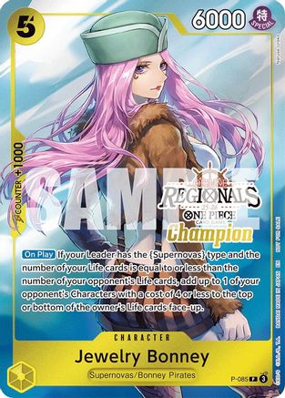 Jewelry Bonney (Offline Regional Champion Card Set 2025 Vol.2) (P-085) - One Piece Promotion Cards Foil - Card Brawlers