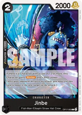 Jinbe (083) (OP17-083) - The World's Strongest Warriors Release Event Cards - Card Brawlers