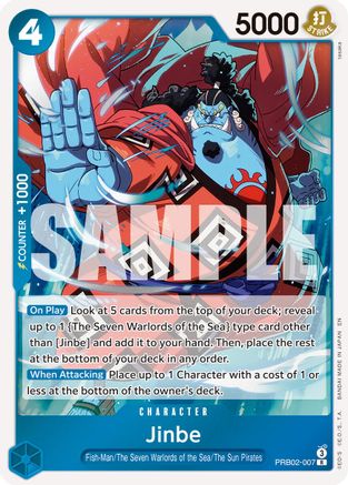 Jinbe - PRB02-007 (PRB02-007) - Premium Booster -The Best- Vol. 2 - Card Brawlers
