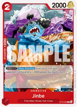 Jinbe - ST10-005 (Reprint) (ST10-005) - Premium Booster -The Best- Vol. 2 - Card Brawlers