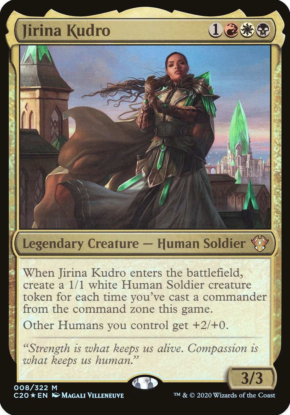 Jirina Kudro (Oversized) [Commander 2020 Oversized] - Card Brawlers